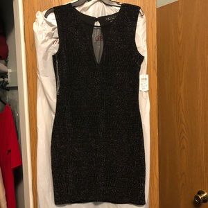 NWT Black sparkly bodycon dress XL